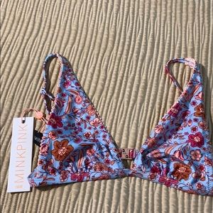 Minkpink sz M bathing suit top new with tags